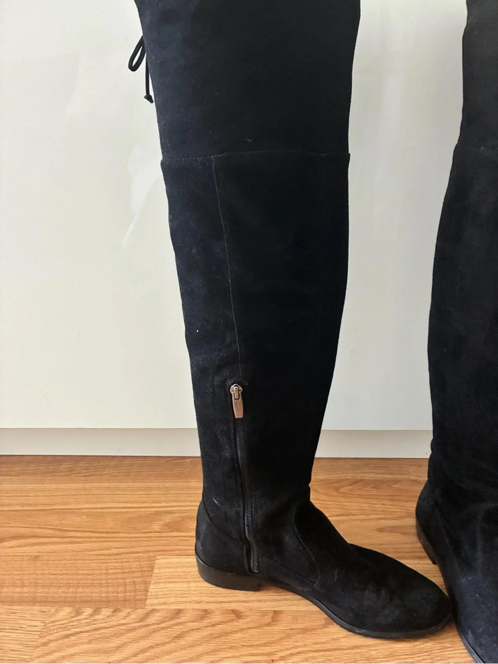 Vince Camuto Black Over-The-Knee Suede Boots